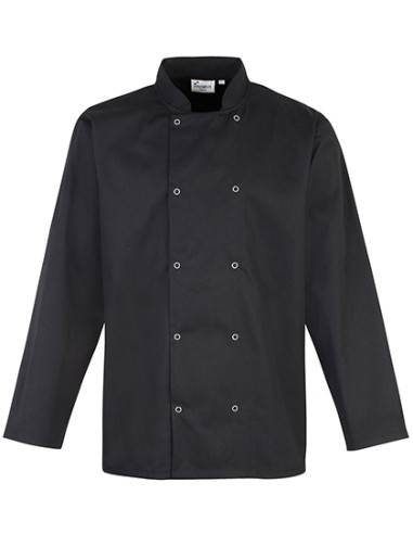 PRE-PR665-Chefs Long Sleeve Stud Jacket
